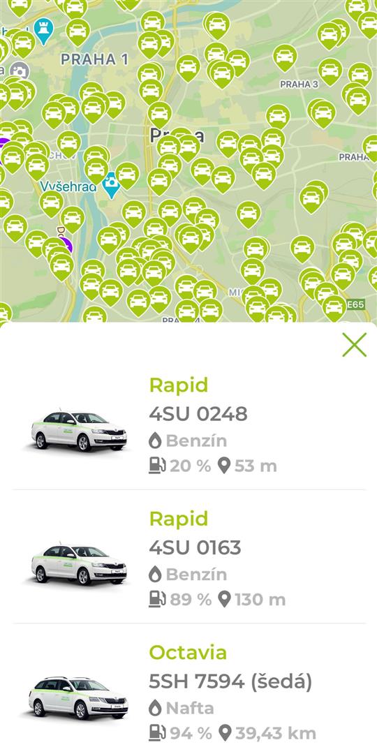 Car4Way carsharing nová aplikace